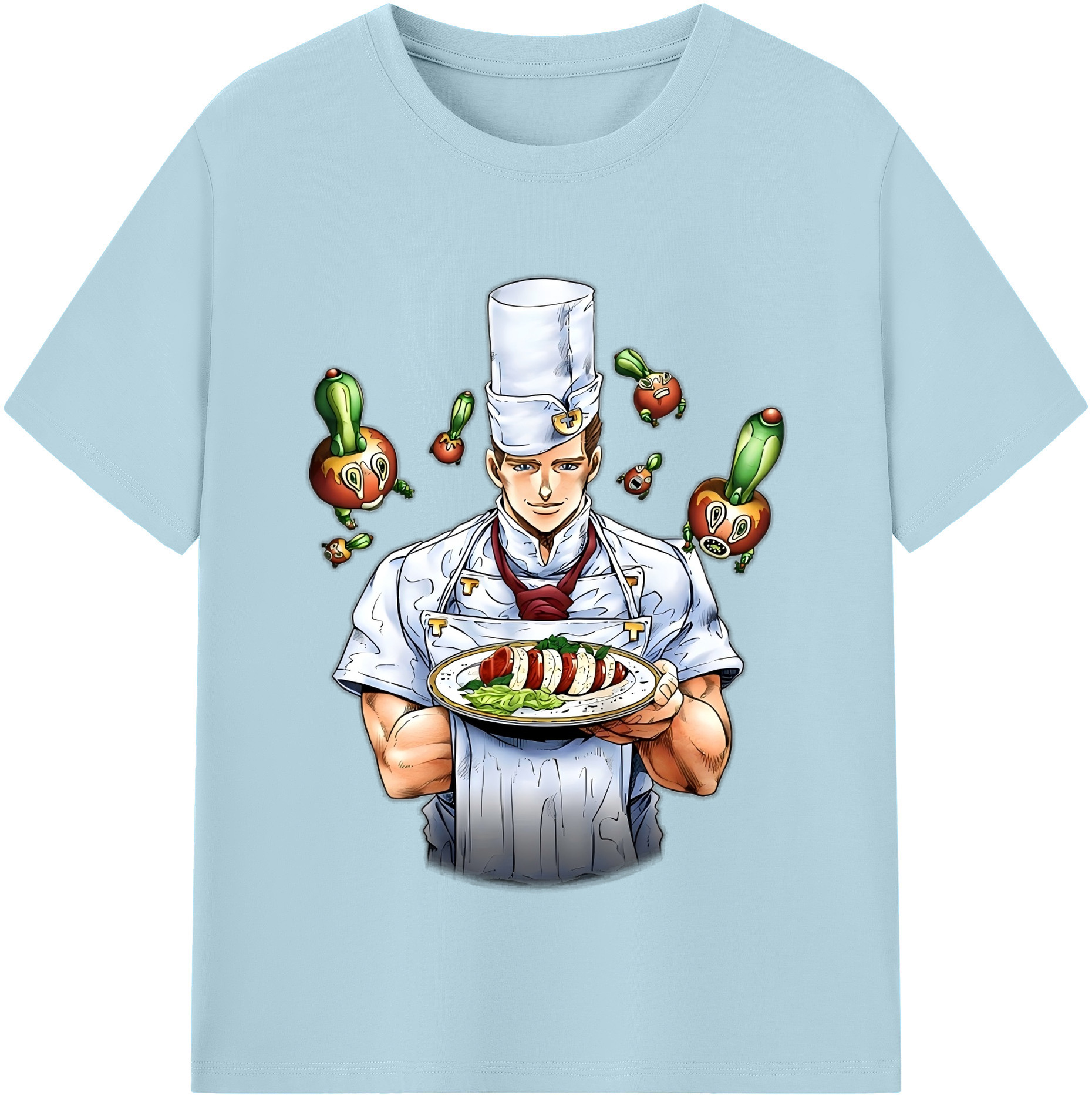 （画像用） ジョジョの奇妙な冒険 Tonio Trussardi JoJo's Bizarre Adventure トニオ?トラッサルディ 綿100％半袖Tシャツ（フロントプリント）